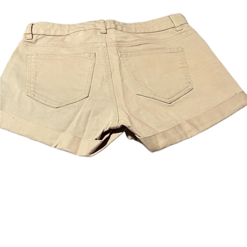 H&M Tan Cuffed Denim Shorts NWOT Size 2 - Picture 2 of 7